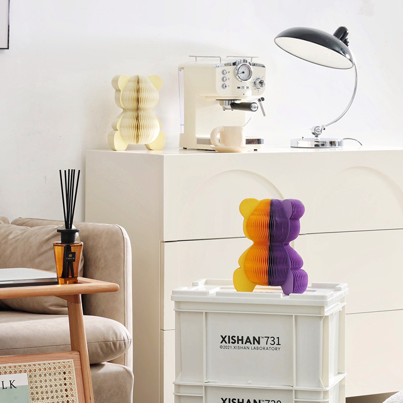 Mini bear shape paper honeycomb ornaments-02.jpg